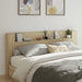 Hodegavl skap med LED sonoma eik 220x16,5x103,5 cm
