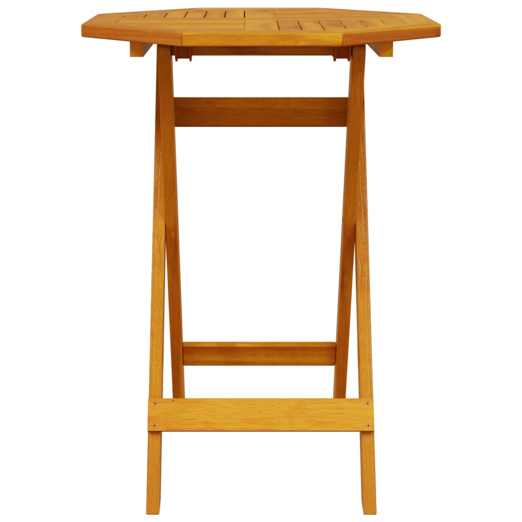 Sammenleggbart hagebord Ø60x75 cm heltre akasie