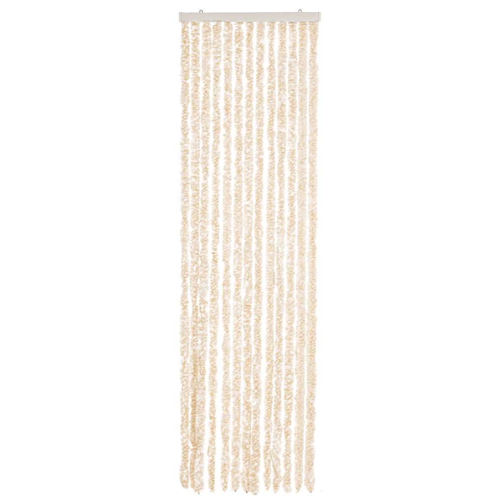Fluegardin beige og hvit 56x185 cm chenille