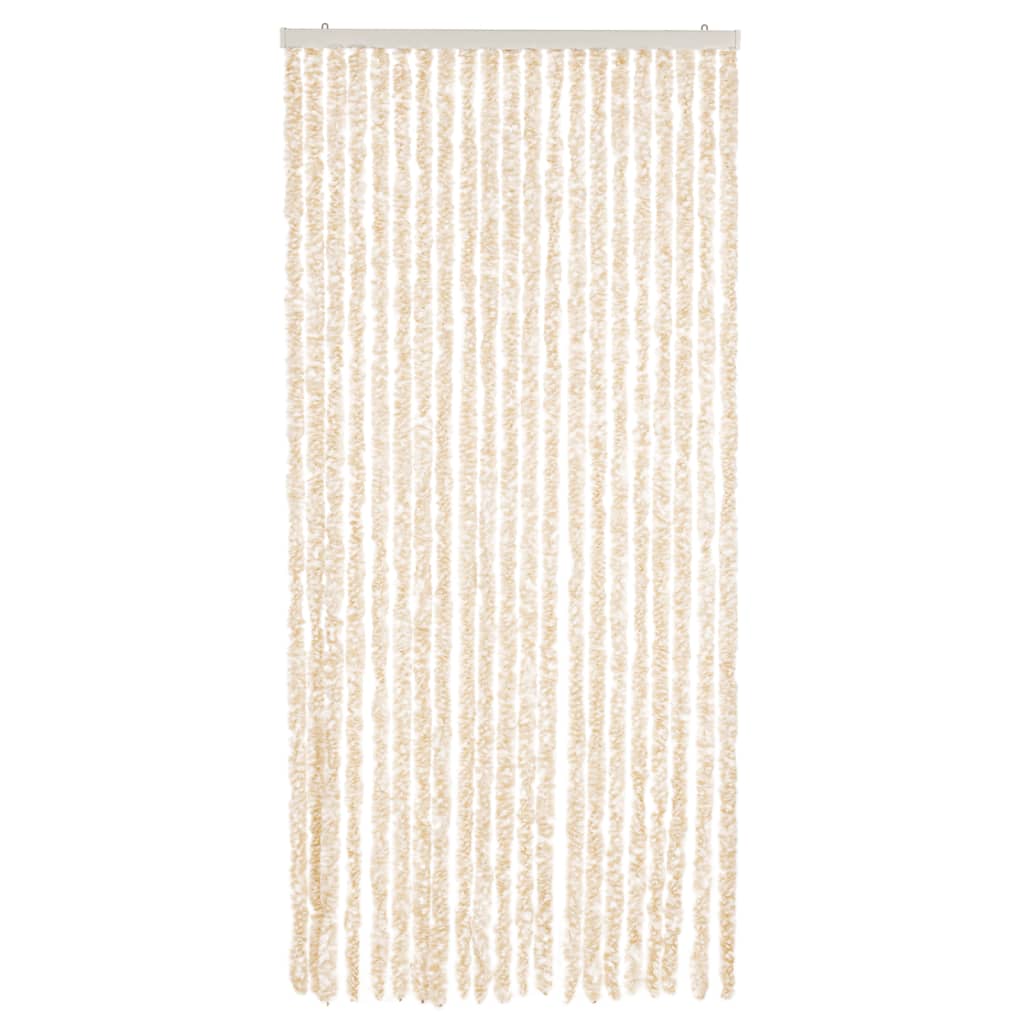 Fluegardin beige og hvit 90x200 cm chenille