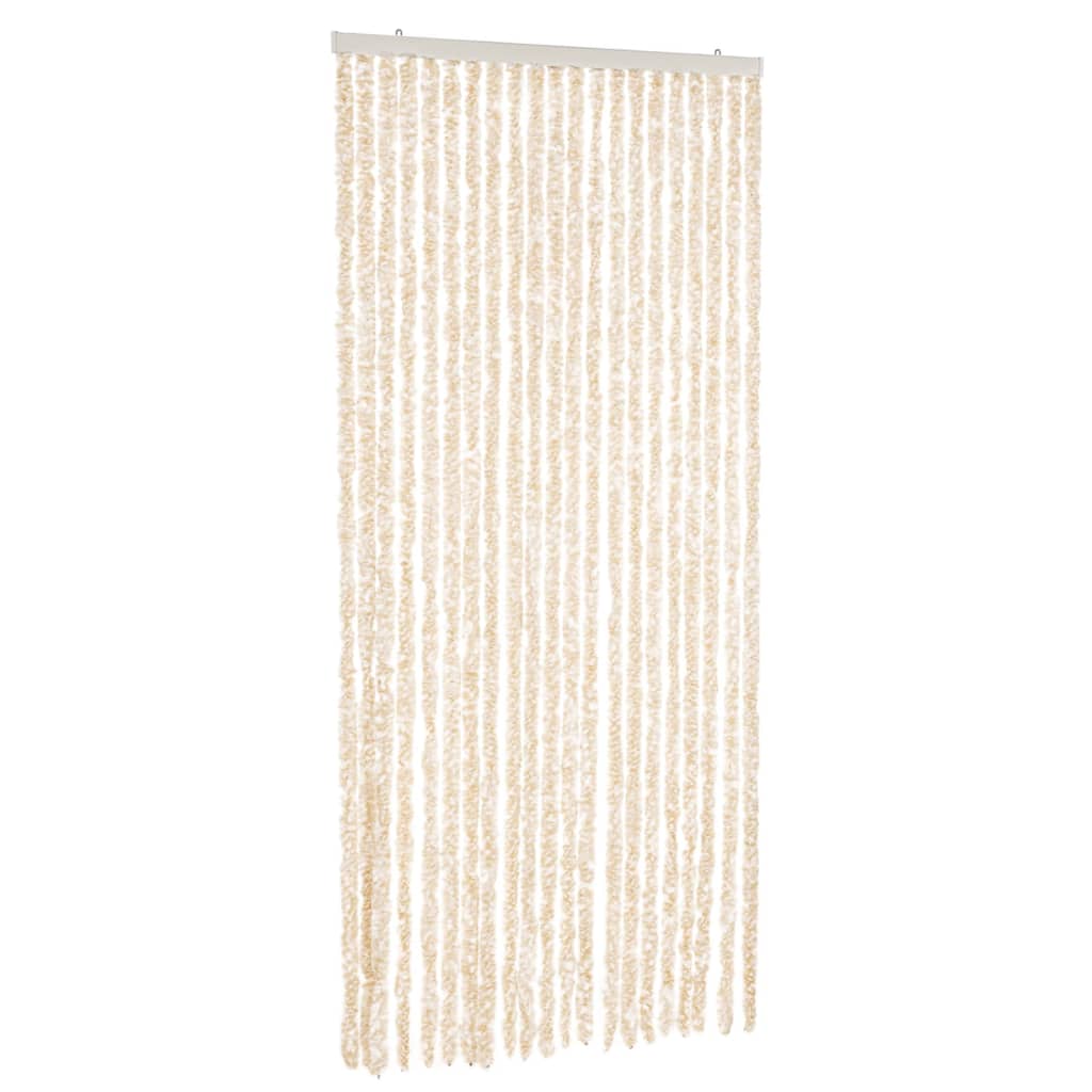 Fluegardin beige og hvit 90x220 cm chenille