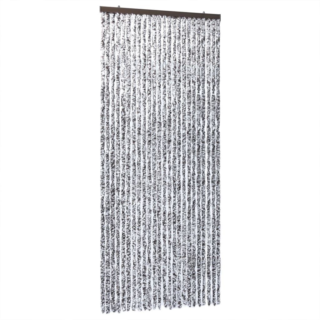 Fluegardin brun og beige 100x230 cm chenille