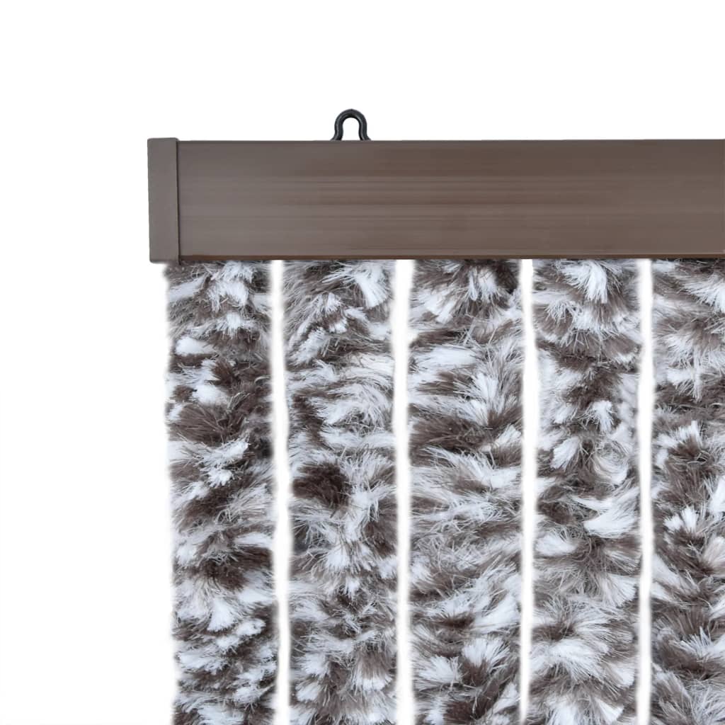 Fluegardin brun og beige 100x230 cm chenille