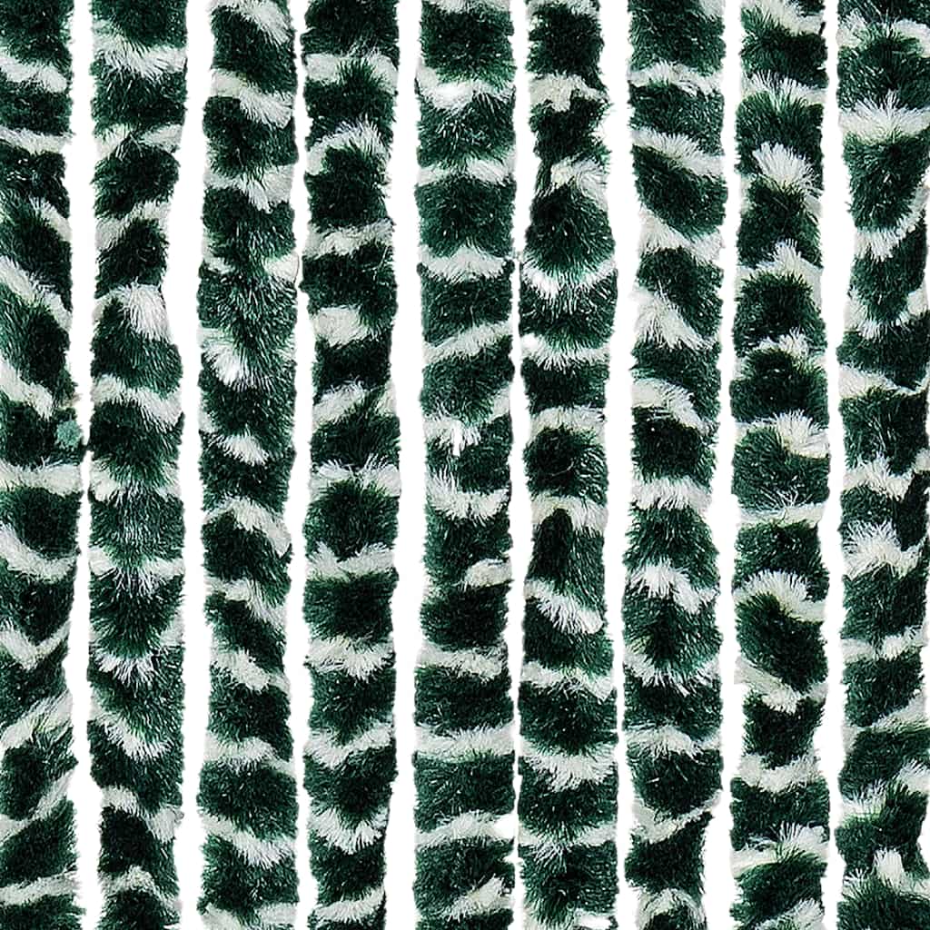 Fluegardin grønn og hvit 56x200 cm chenille