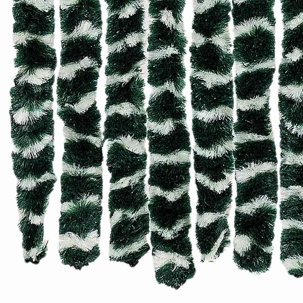 Fluegardin grønn og hvit 56x200 cm chenille