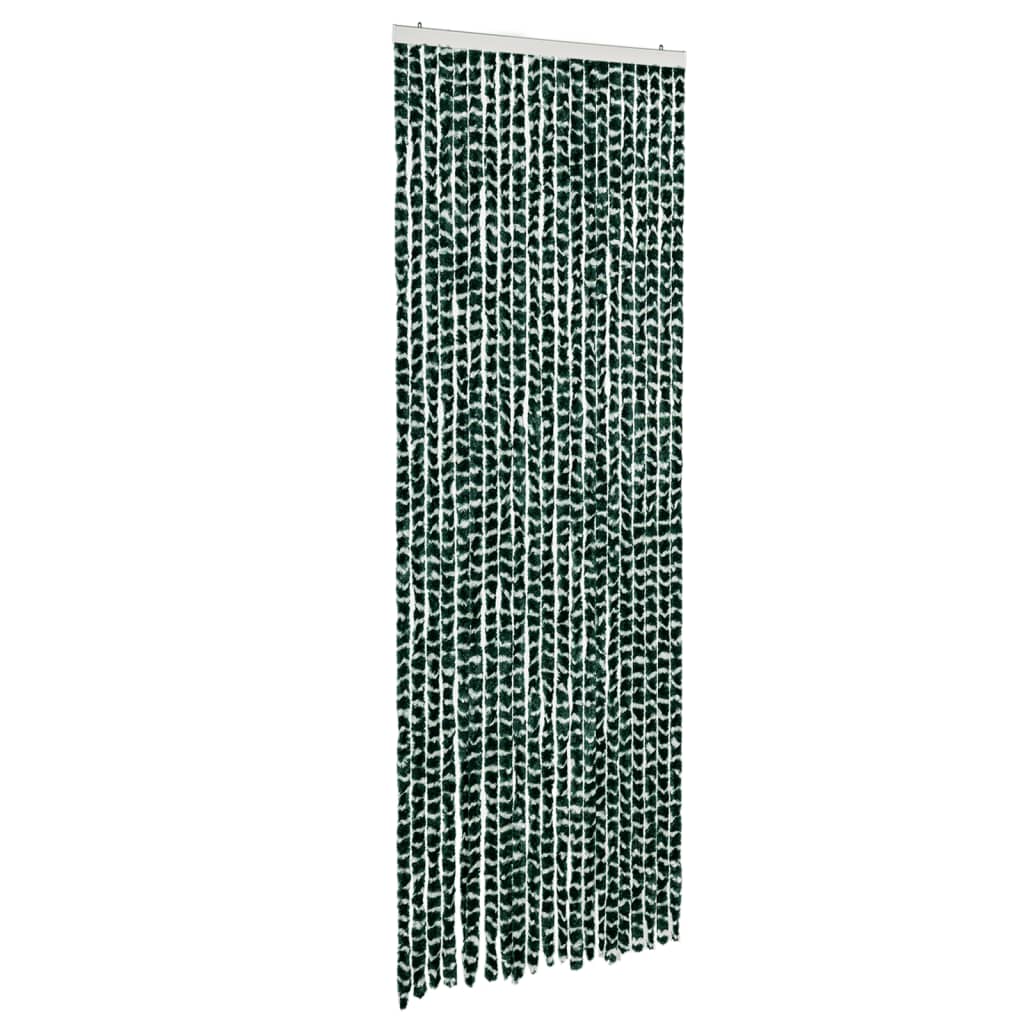 Fluegardin grønn og hvit 90x200 cm chenille