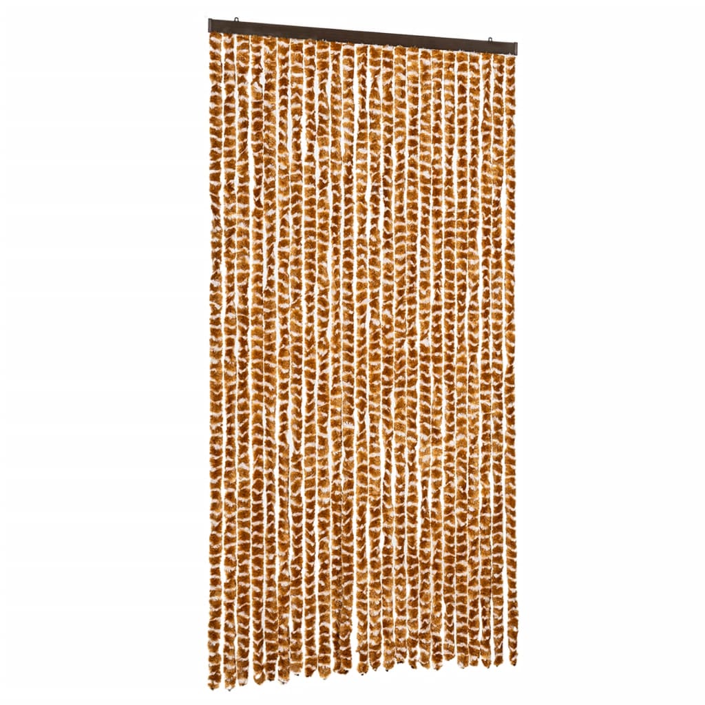 Fluegardin oker og hvit 100x200 cm chenille