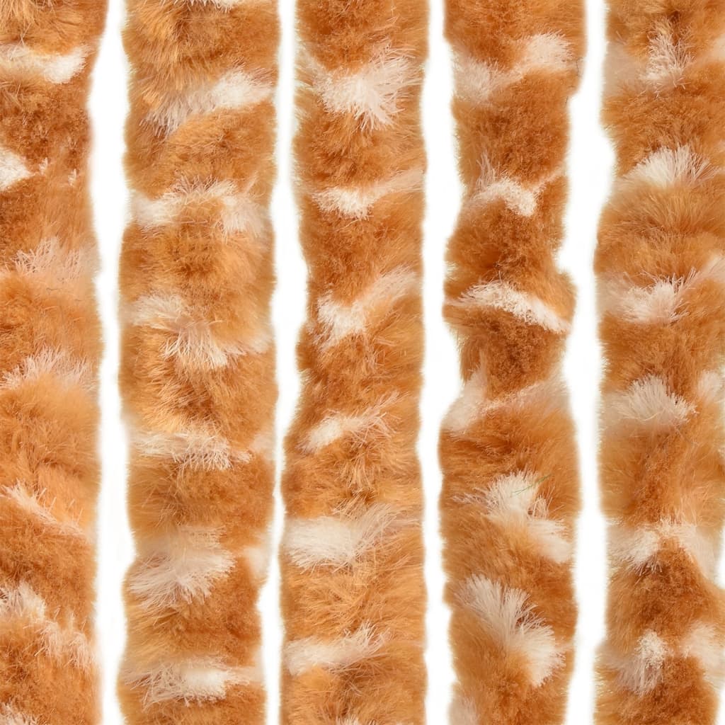Fluegardin oker og hvit 100x230 cm chenille