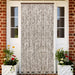 Fluegardin gråbrun og hvit 100x230 cm chenille