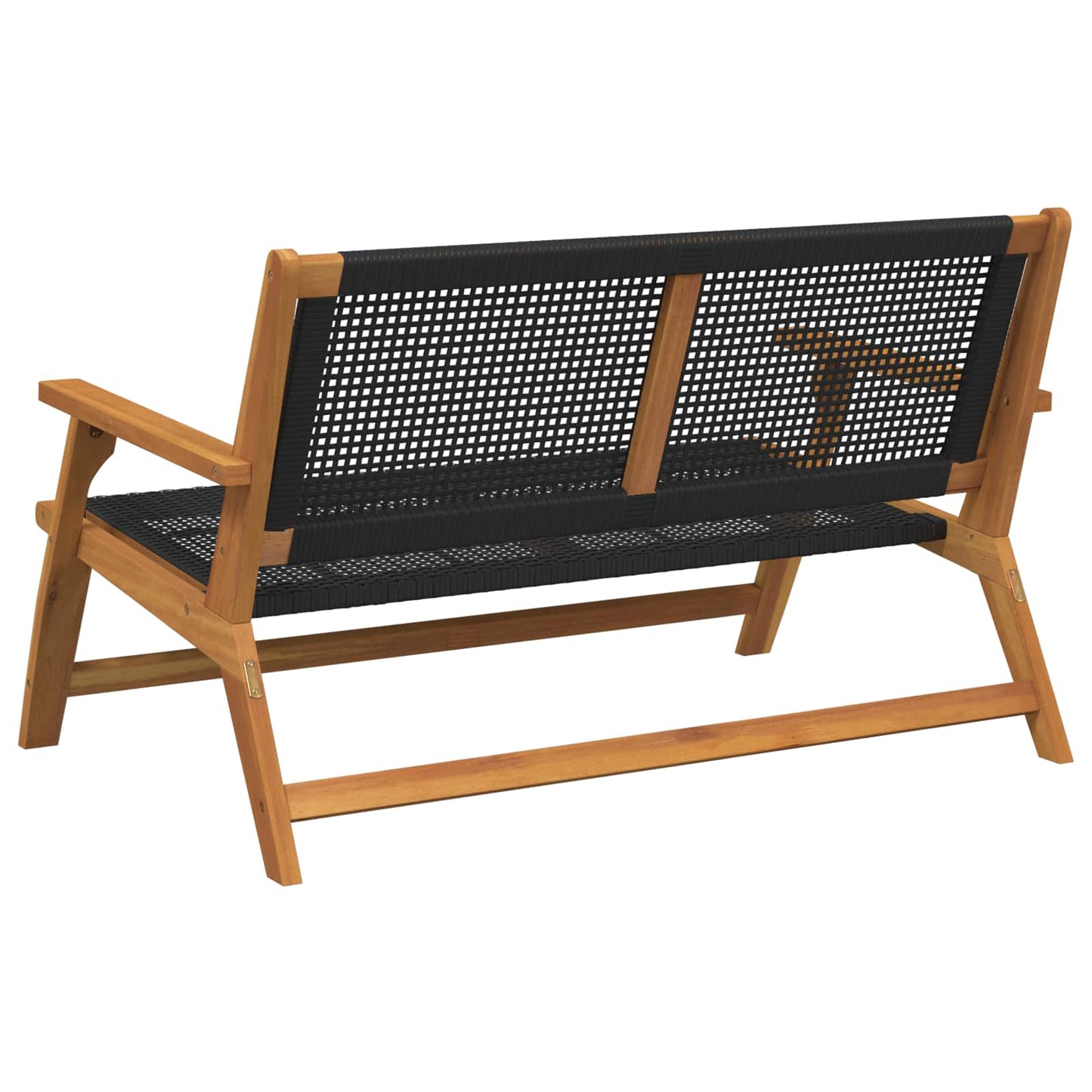 Hage Relax Benk Svart Solid akasietre