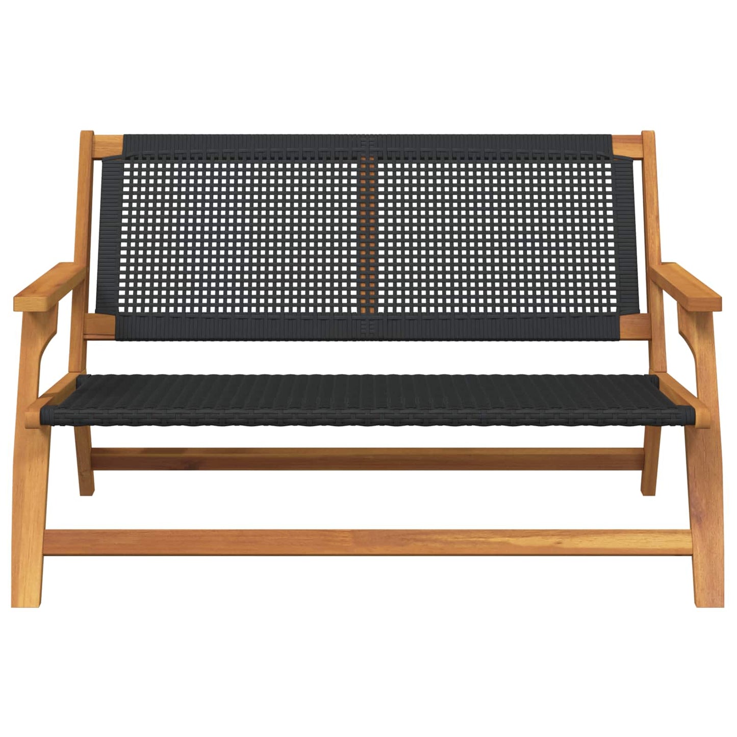 Hage Relax Benk Svart Solid akasietre