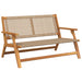 Hagemøbler Beige 122 x 78 x 73 cm Solid akasietre