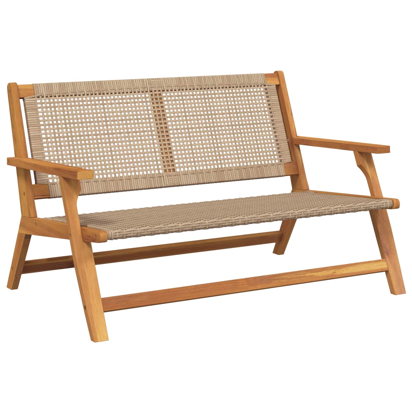 Hagemøbler Beige 122 x 78 x 73 cm Solid akasietre
