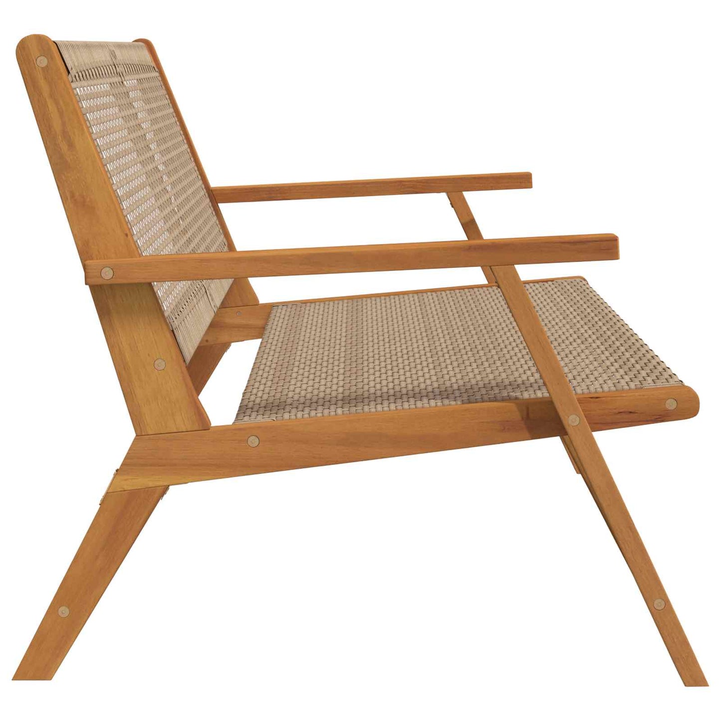 Hagemøbler Beige 122 x 78 x 73 cm Solid akasietre