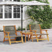 Hagemøbler 2 pcs Grå 67 x 78 x 73 cm Solid akasietre