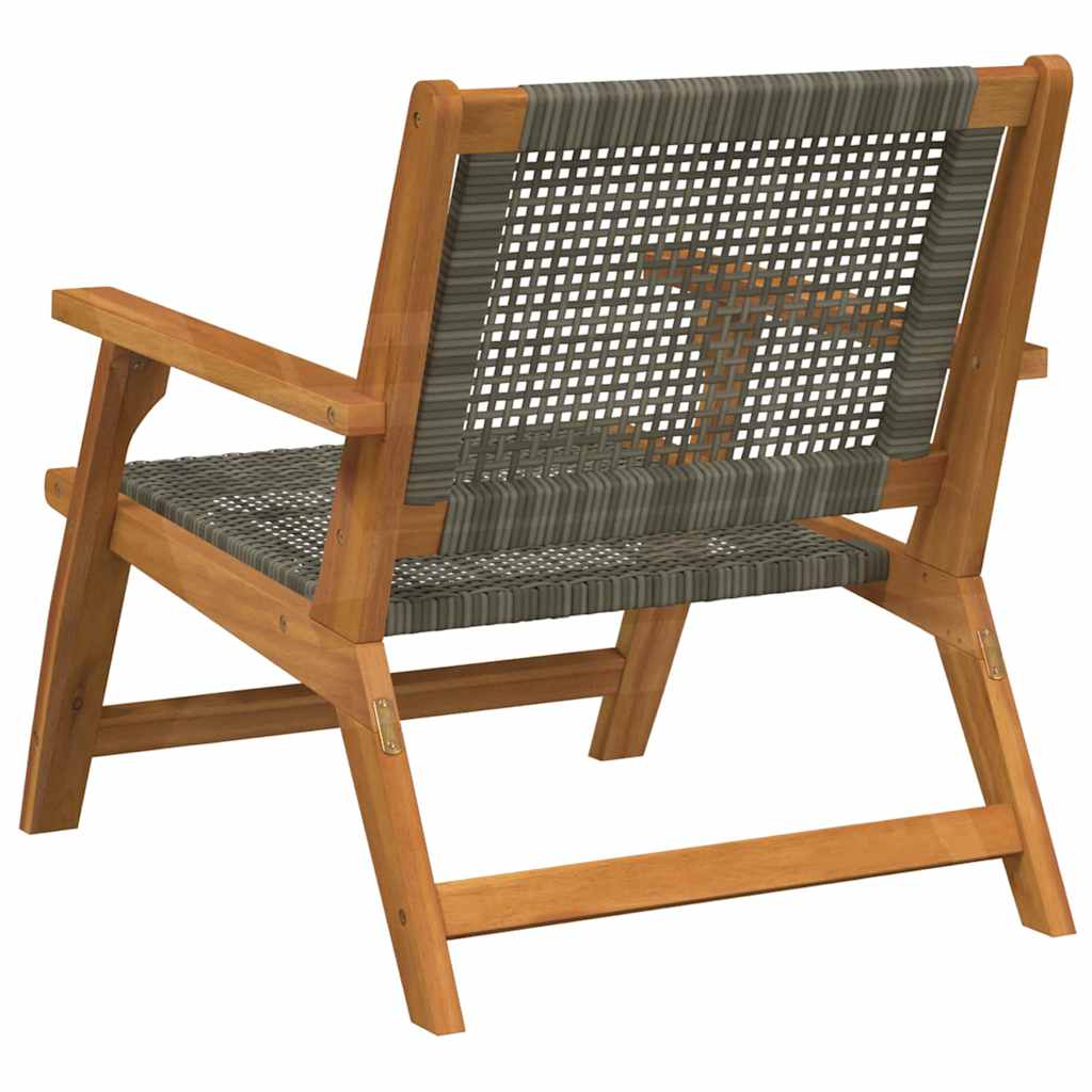 Hagemøbler 2 pcs Grå 67 x 78 x 73 cm Solid akasietre