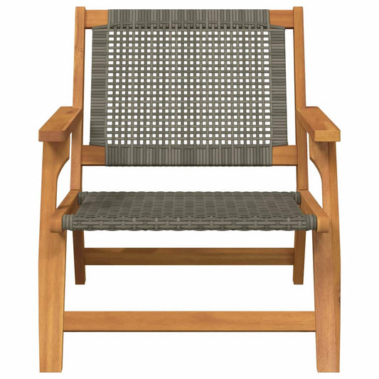 Hagemøbler 2 pcs Grå 67 x 78 x 73 cm Solid akasietre