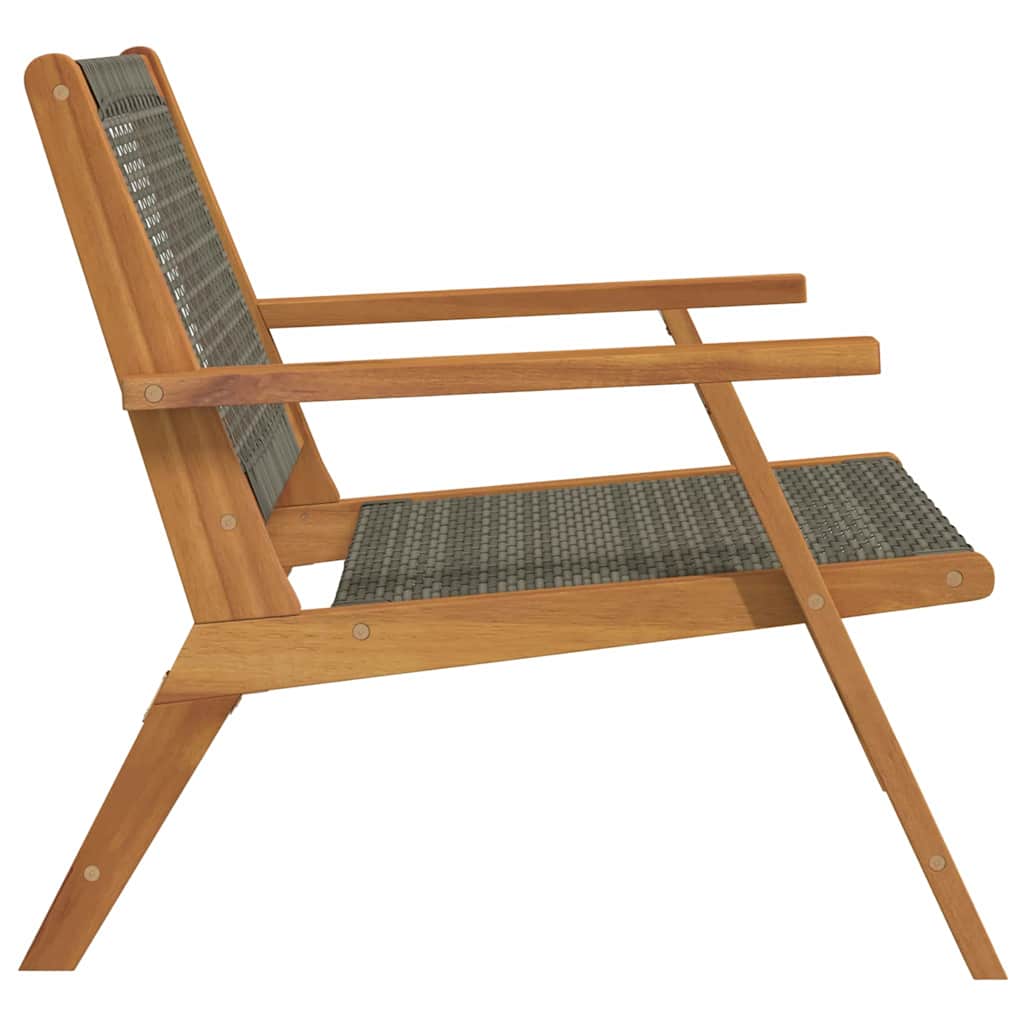 Hagemøbler 2 pcs Grå 67 x 78 x 73 cm Solid akasietre