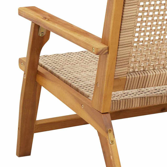 Hagemøbler 2 pcs Beige 67 x 78 x 73 cm Solid akasietre