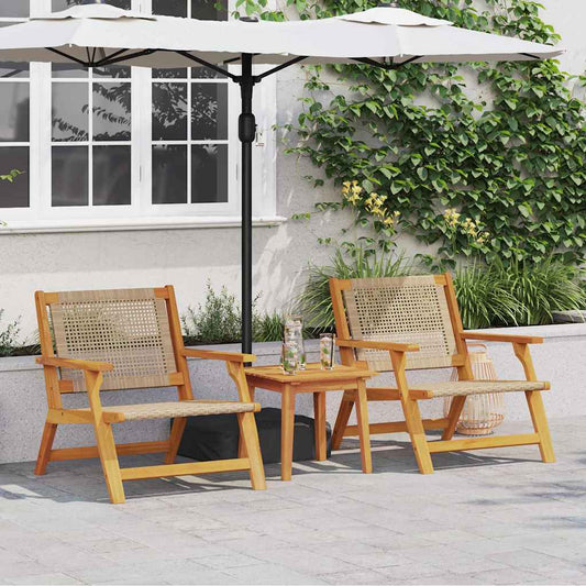 Hagemøbler 2 pcs Beige 67 x 78 x 73 cm Solid akasietre