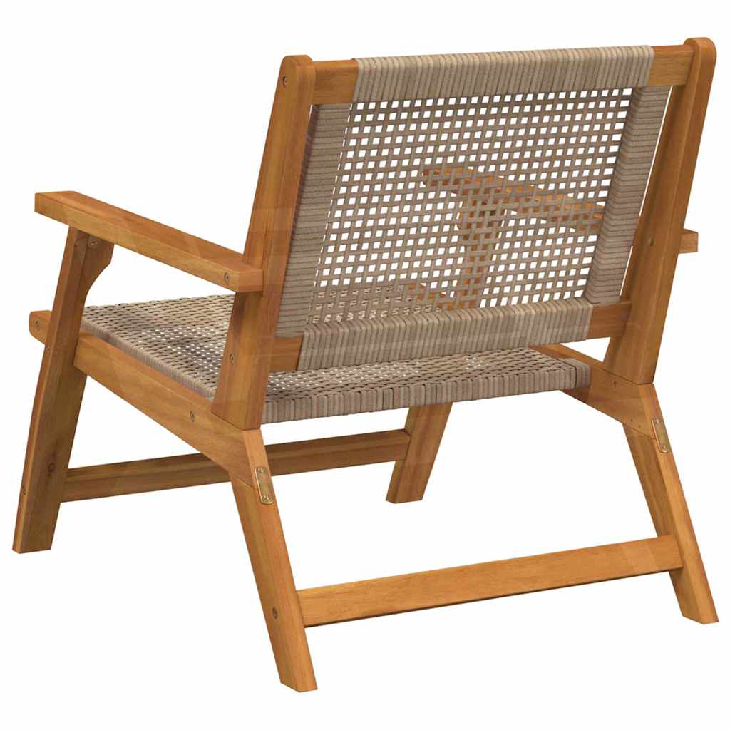 Hagemøbler 2 pcs Beige 67 x 78 x 73 cm Solid akasietre