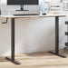 Stående ramme for skrivebord svart (94-135)x60x(70-114) cm stål