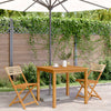 Bistrostoler 2 stk beige heltre akasie og polyrotting