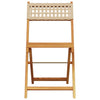 Bistrostoler 2 stk beige heltre akasie og polyrotting