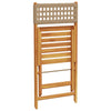 Bistrostoler 2 stk beige heltre akasie og polyrotting