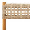 Bistrostoler 2 stk beige heltre akasie og polyrotting