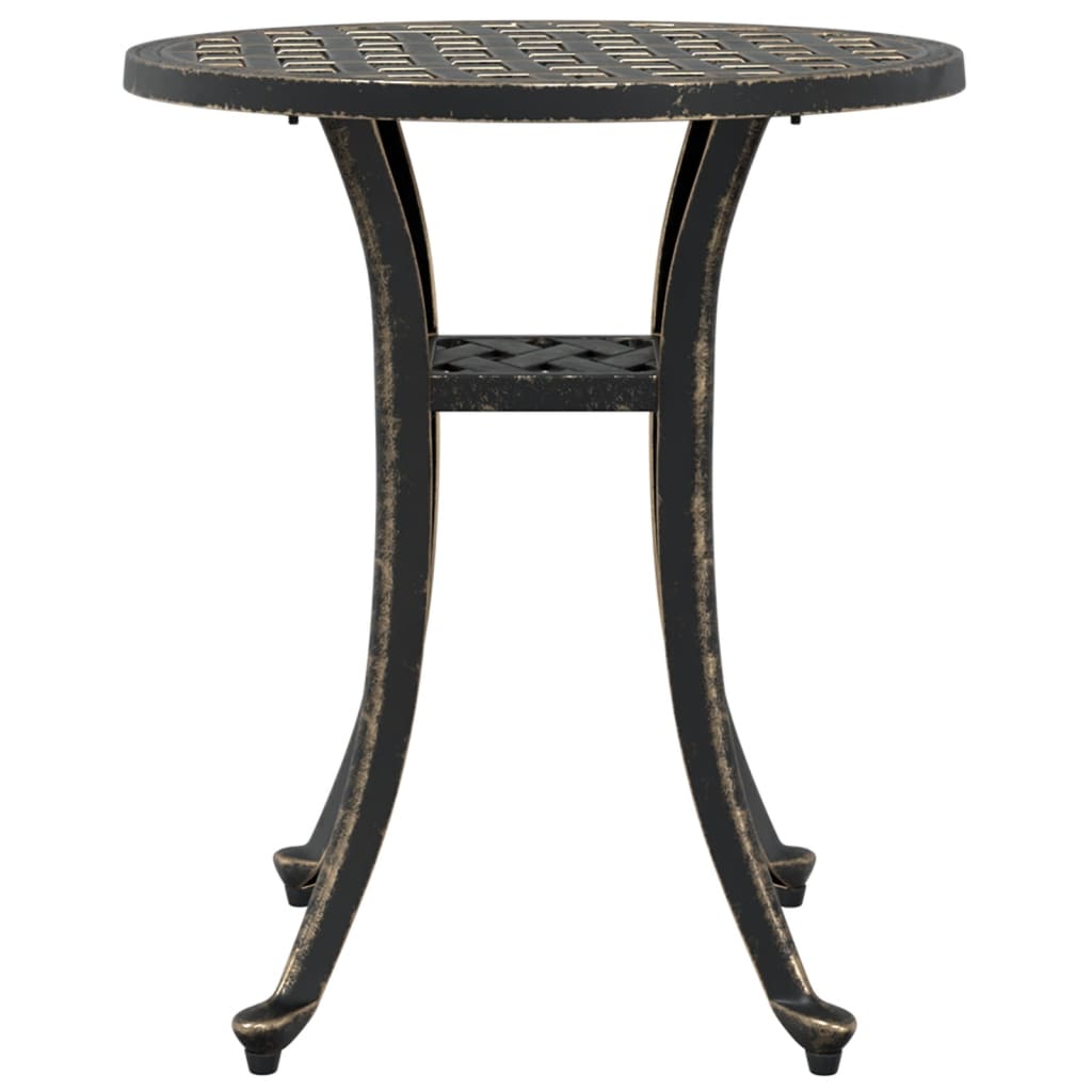 Hagebord bronse Ø48x53 cm støpt aluminium vidaXL