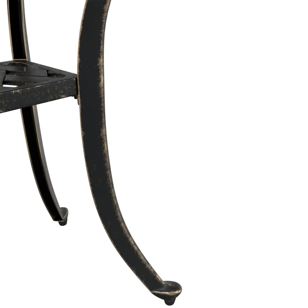 Hagebord bronse Ø48x53 cm støpt aluminium vidaXL