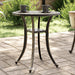 Hagebord bronse Ø48x53 cm støpt aluminium vidaXL