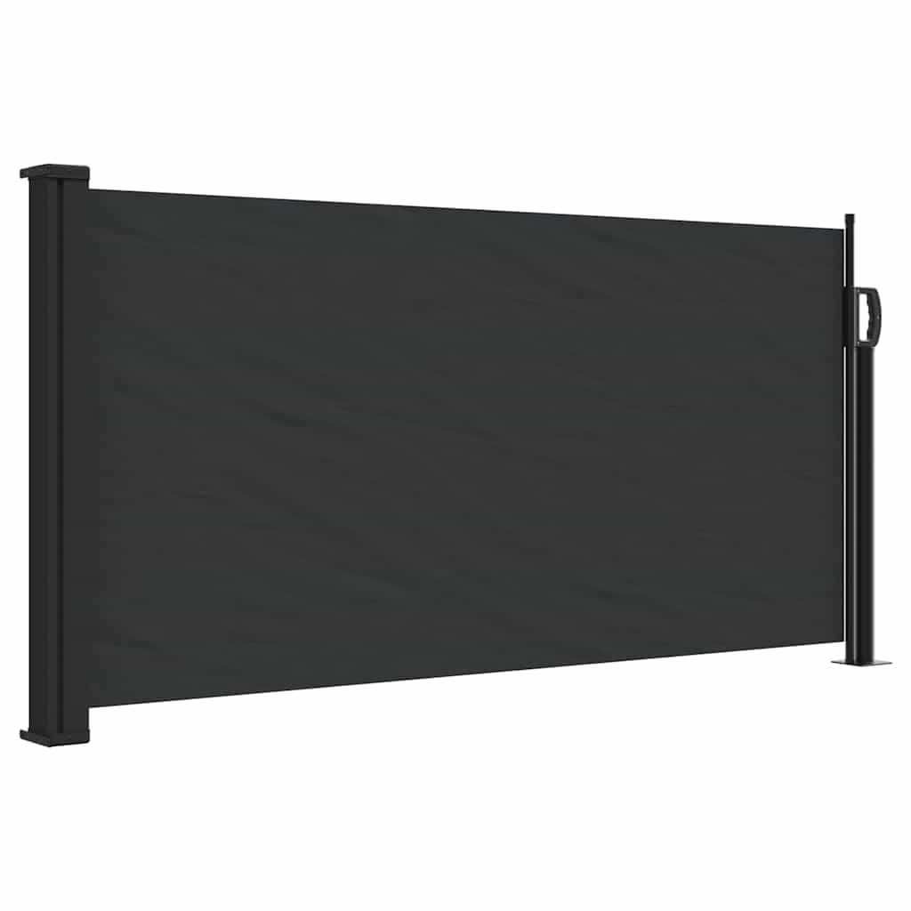 Uttrekkbar sidemarkise svart 100x300 cm vidaXL