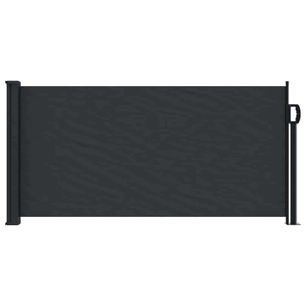 Uttrekkbar sidemarkise svart 100x300 cm vidaXL