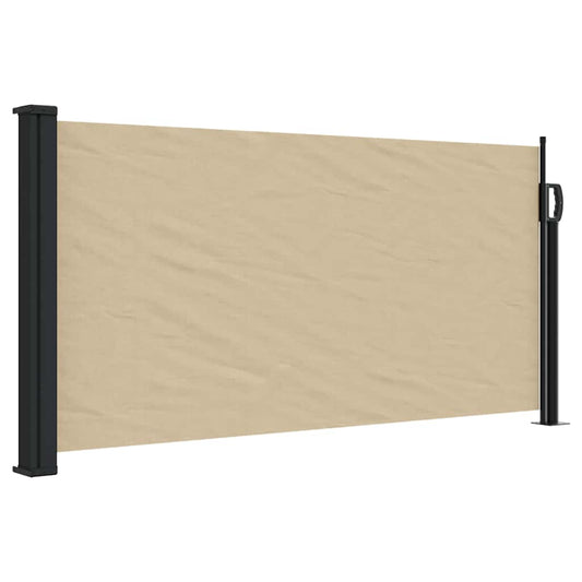 Uttrekkbar sidemarkise beige 100x300 cm vidaXL