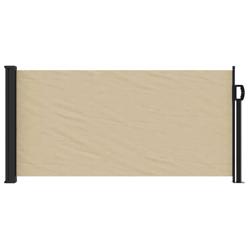Uttrekkbar sidemarkise beige 100x300 cm vidaXL