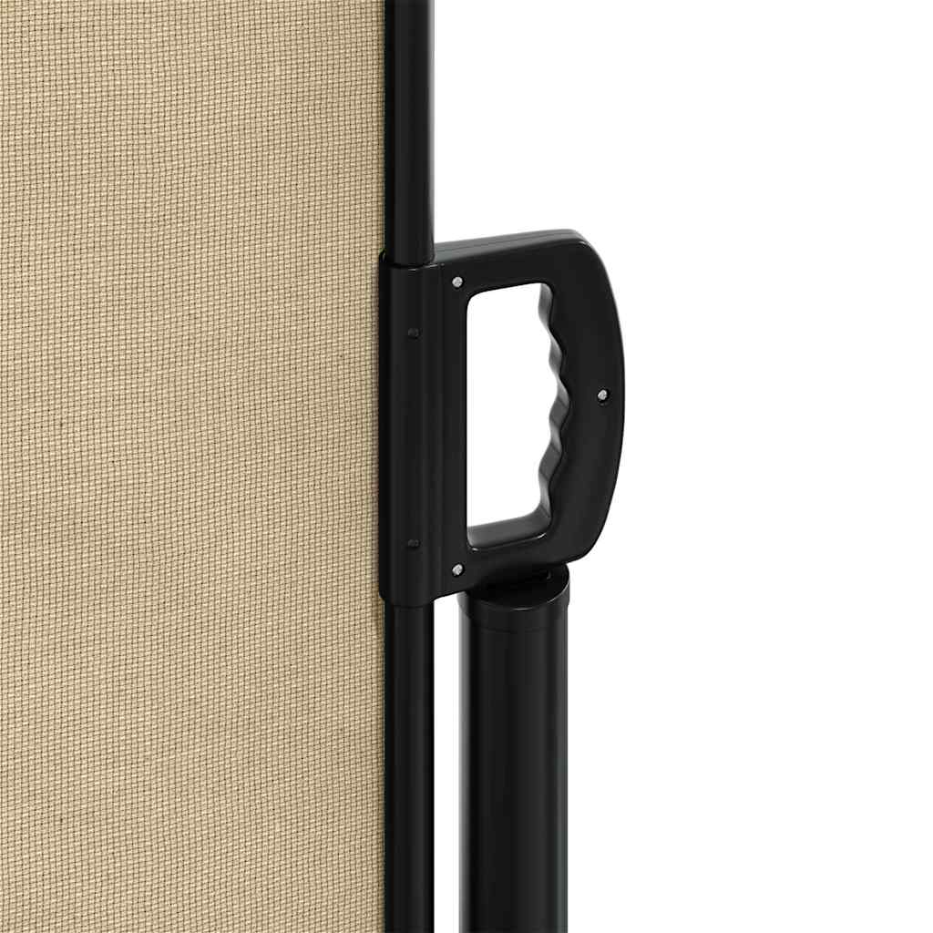 Uttrekkbar sidemarkise beige 100x300 cm vidaXL