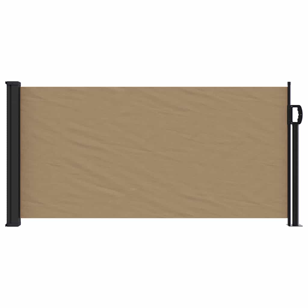 Uttrekkbar sidemarkise gråbrun 100x300 cm vidaXL