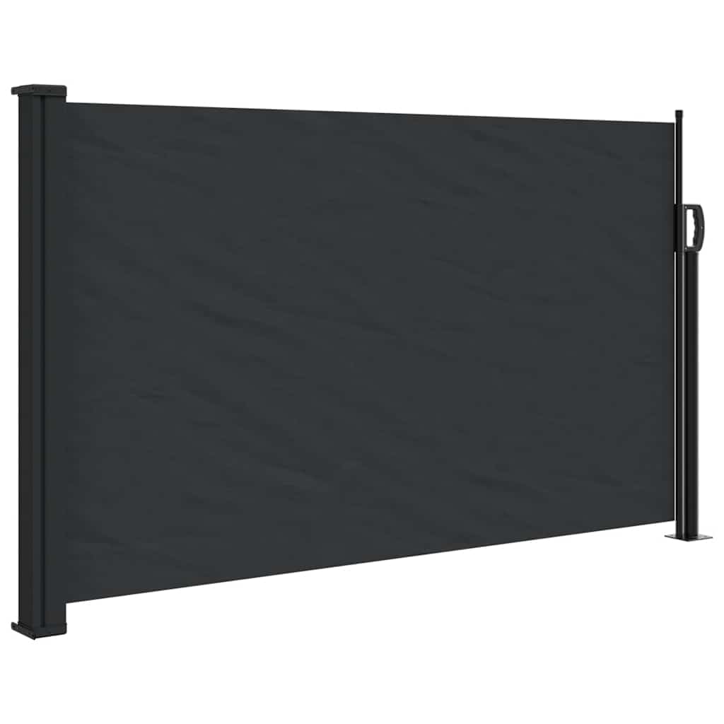 Uttrekkbar sidemarkise svart 117x300 cm vidaXL