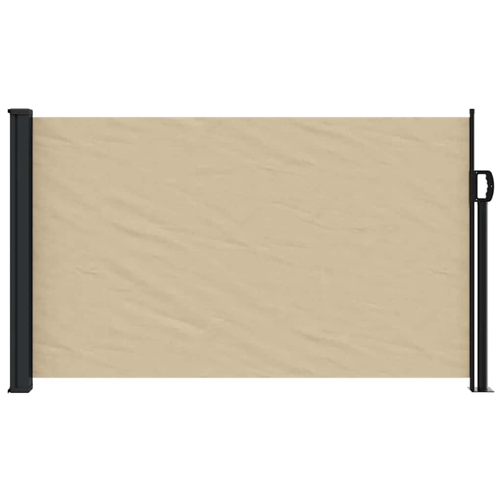 Uttrekkbar sidemarkise beige 117x300 cm vidaXL