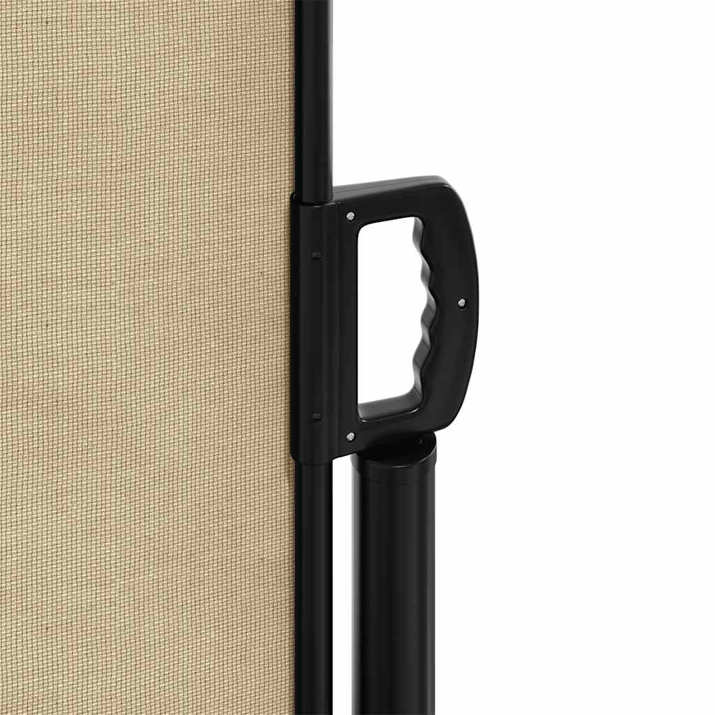Uttrekkbar sidemarkise beige 117x300 cm vidaXL