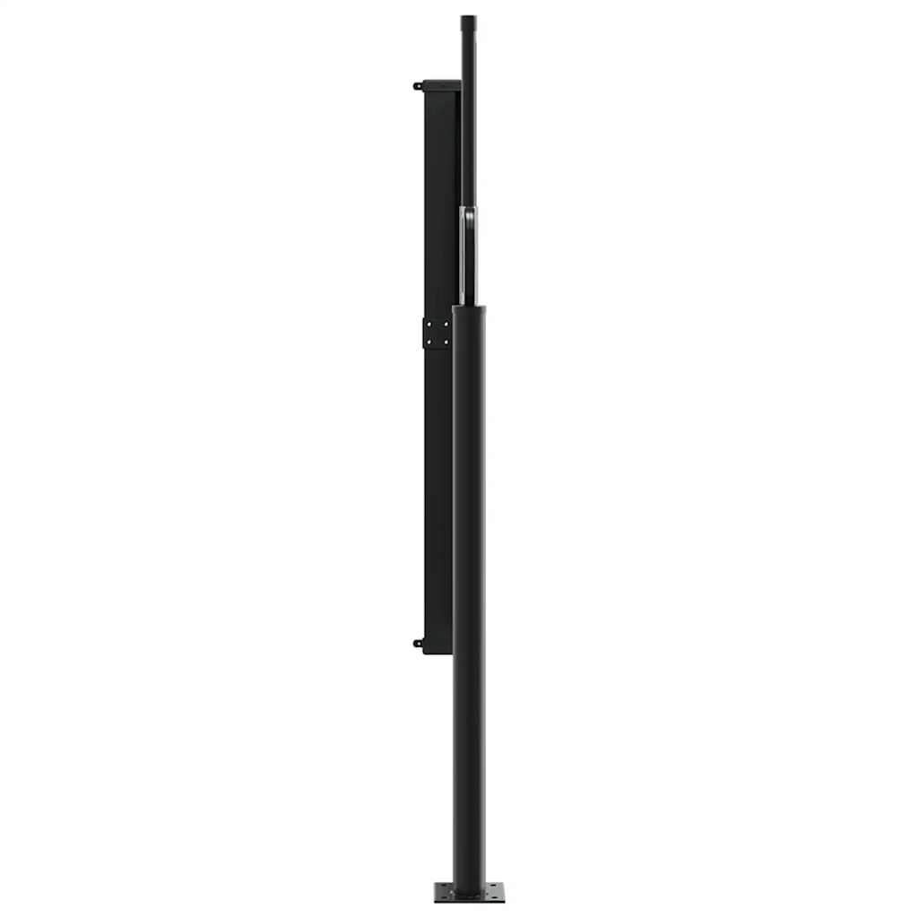 Uttrekkbar sidemarkise mørkegrønn 117x300 cm