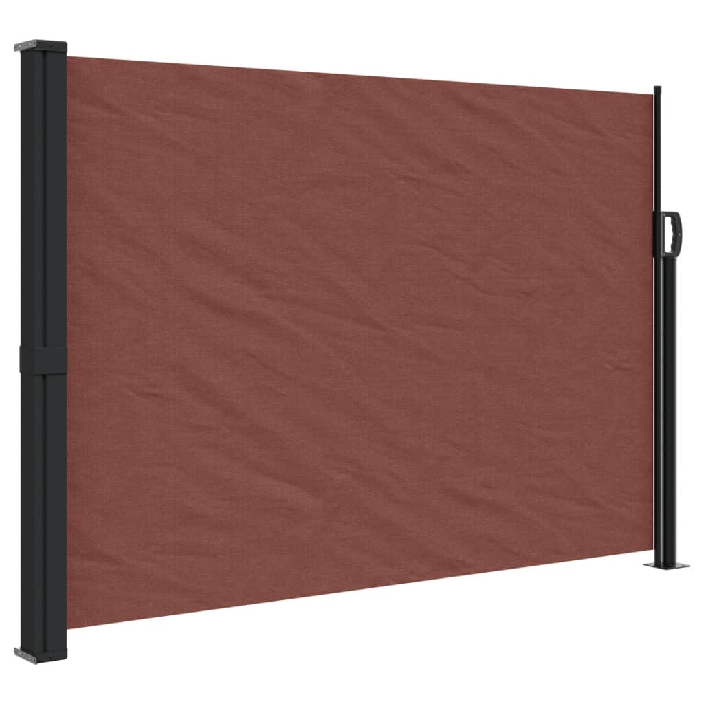 Uttrekkbar sidemarkise brun 140x300 cm
