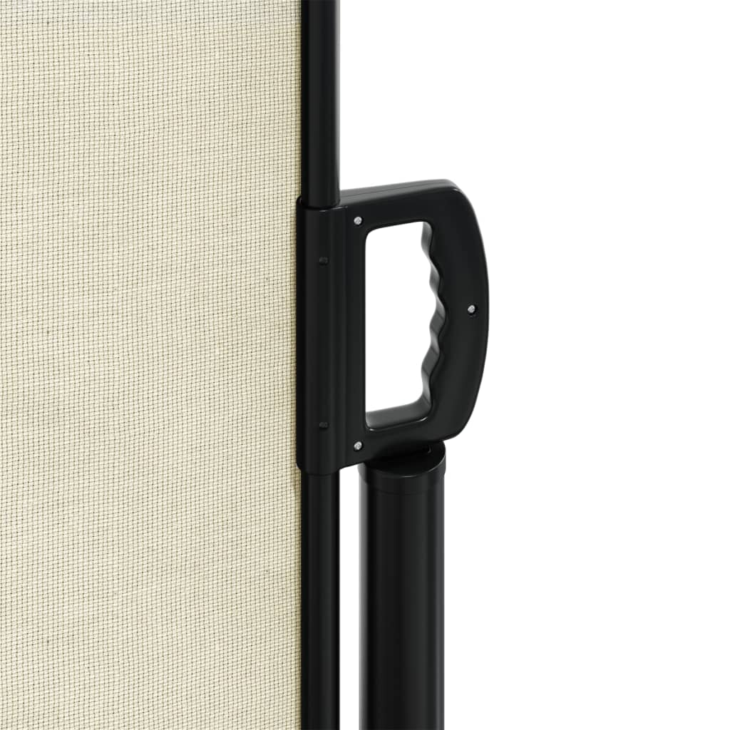 Uttrekkbar sidemarkise kremhvit 160x300 cm