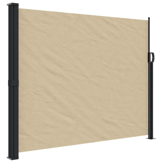 Uttrekkbar sidemarkise beige 160x300 cm