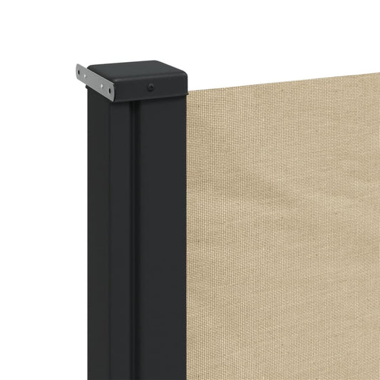 Uttrekkbar sidemarkise beige 160x300 cm
