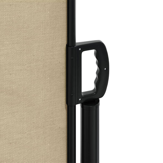 Uttrekkbar sidemarkise beige 160x300 cm