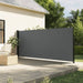 Uttrekkbar sidemarkise antrasitt 160x300 cm