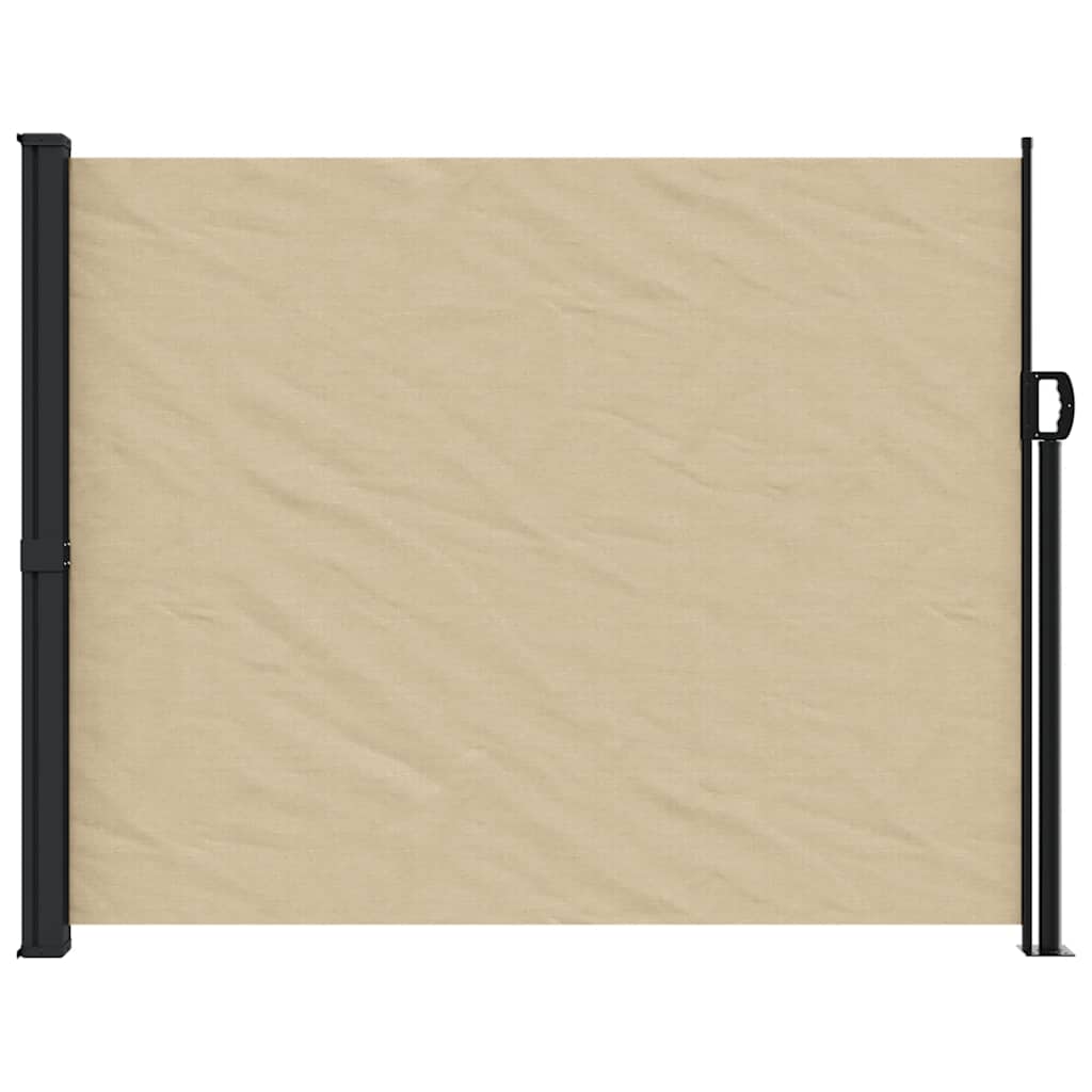 Uttrekkbar sidemarkise beige 170x300 cm